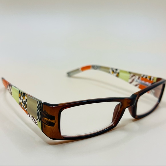 Geometric narrow readers w/ spring hinges, stylish arms & thin Aspheric Lenses - Picture 7 of 13